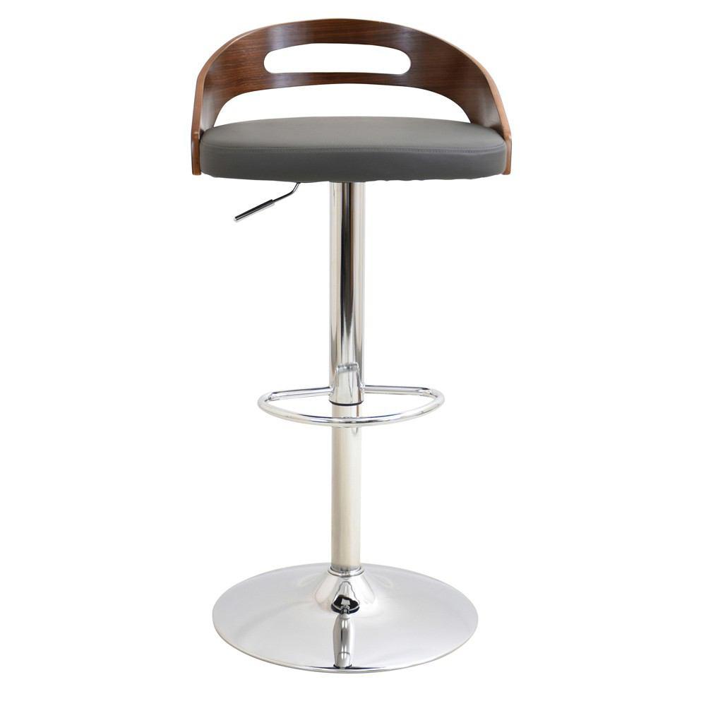 LumiSource Cassis Height Adjustable Barstool with Swivel