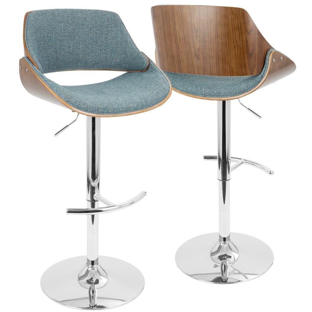 LumiSource Fabrizzi Height Adjustable Barstool with Swivel