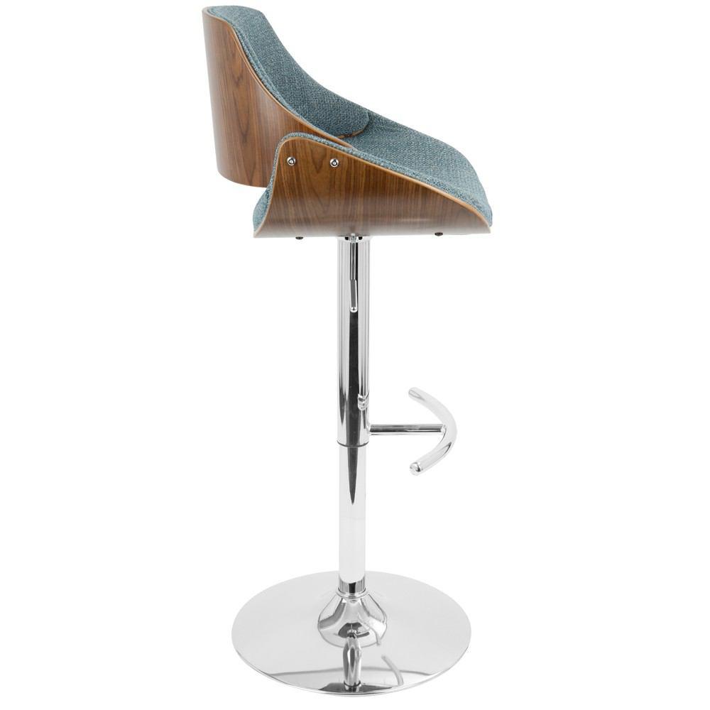 LumiSource Fabrizzi Height Adjustable Barstool with Swivel