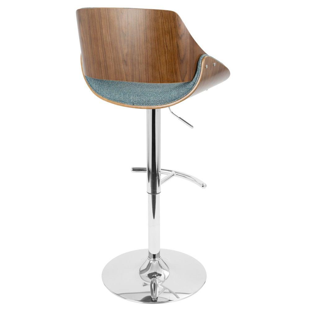 LumiSource Fabrizzi Height Adjustable Barstool with Swivel