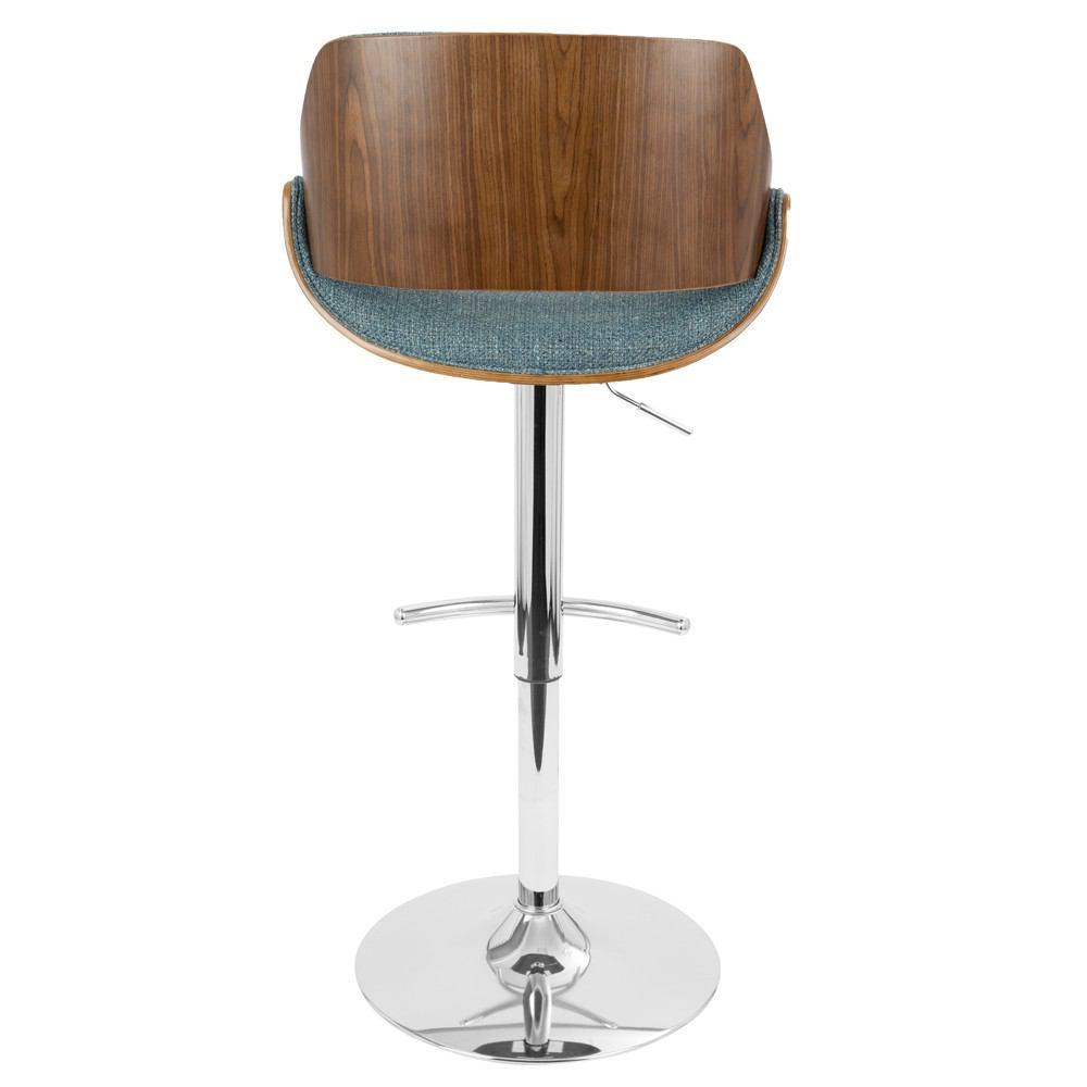 LumiSource Fabrizzi Height Adjustable Barstool with Swivel