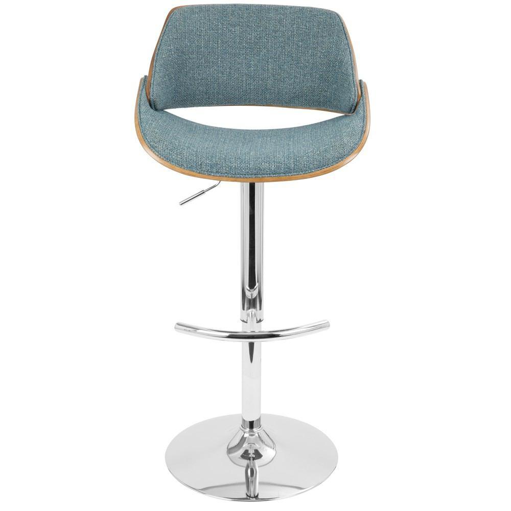 LumiSource Fabrizzi Height Adjustable Barstool with Swivel