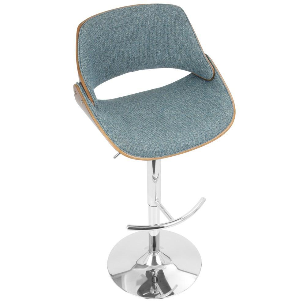 LumiSource Fabrizzi Height Adjustable Barstool with Swivel