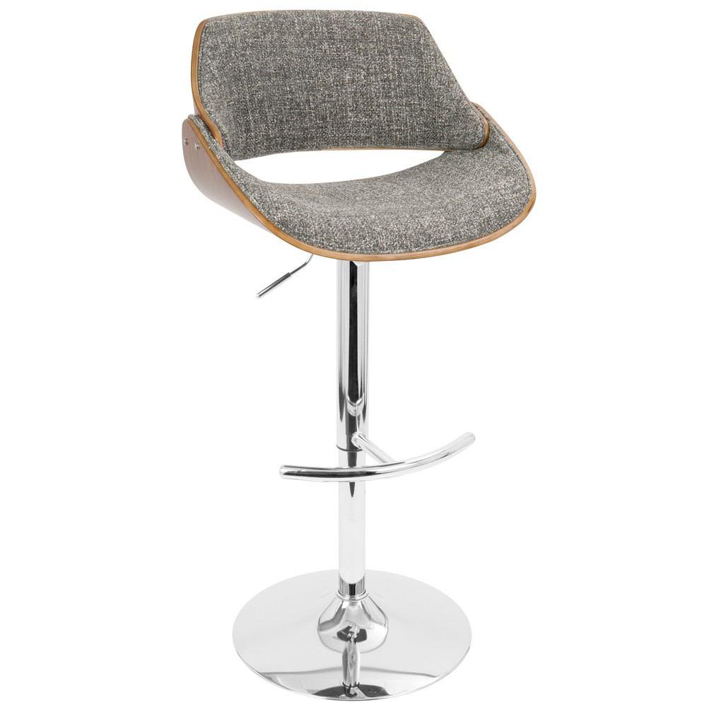 LumiSource Fabrizzi Height Adjustable Barstool with Swivel