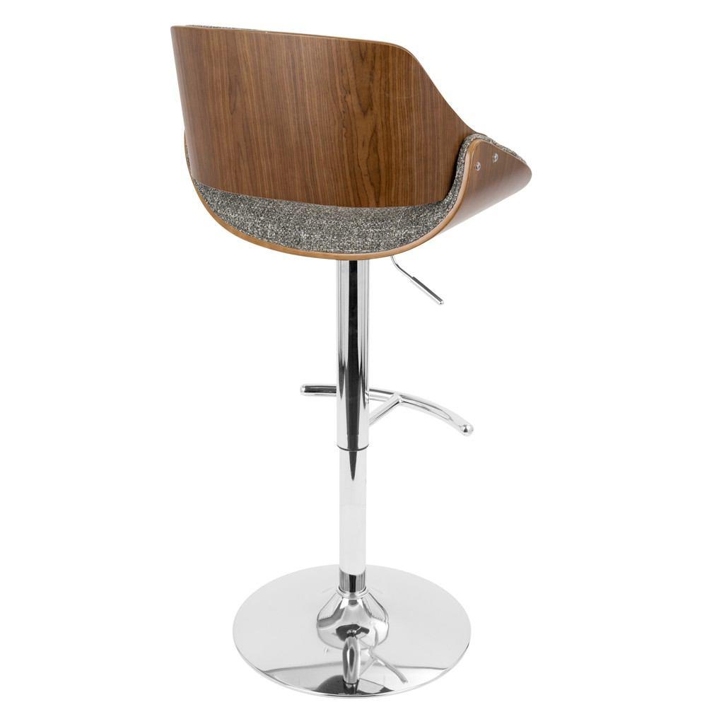 LumiSource Fabrizzi Height Adjustable Barstool with Swivel