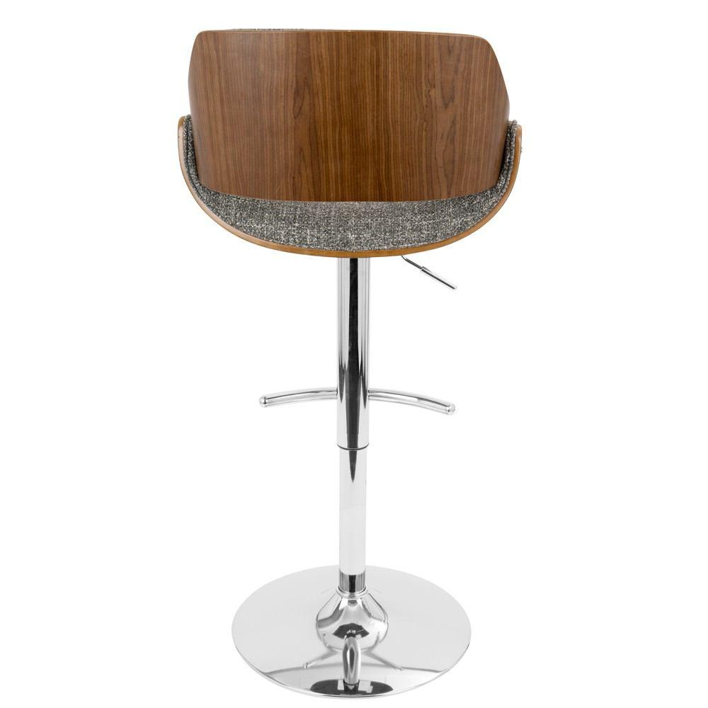 LumiSource Fabrizzi Height Adjustable Barstool with Swivel