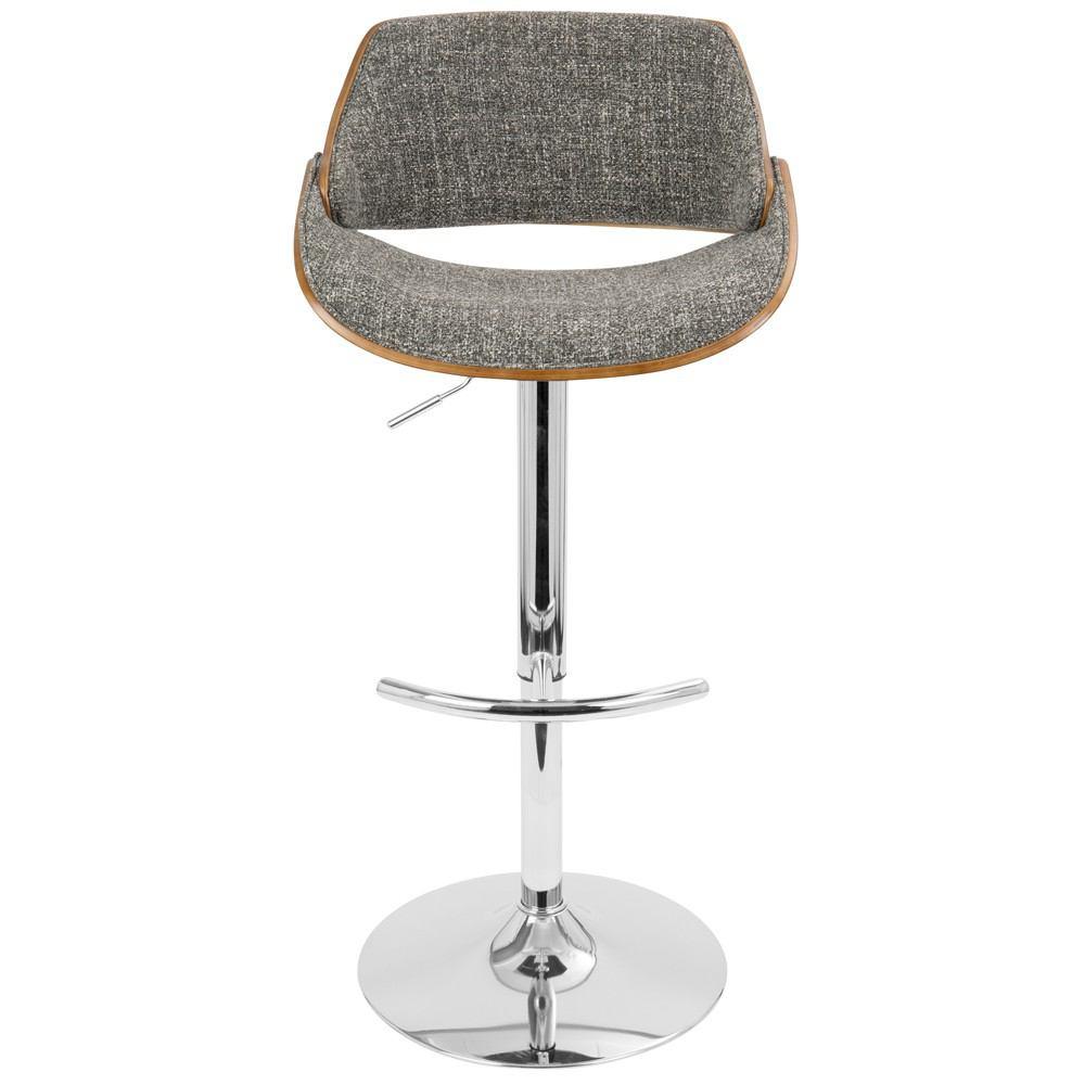 LumiSource Fabrizzi Height Adjustable Barstool with Swivel