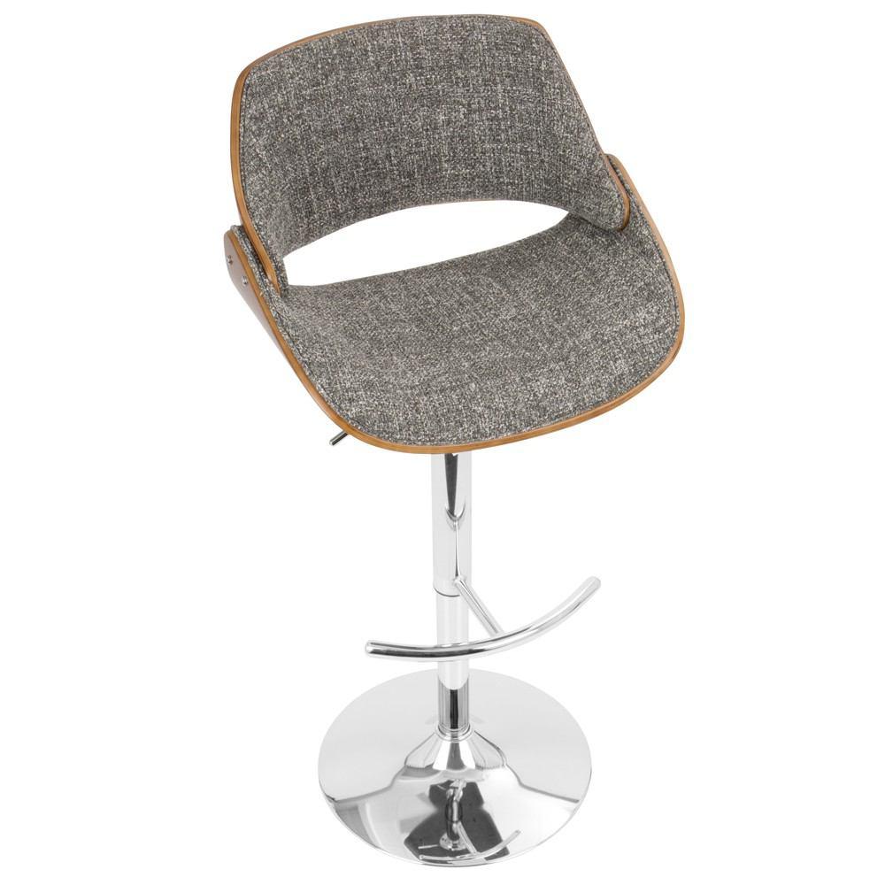 LumiSource Fabrizzi Height Adjustable Barstool with Swivel