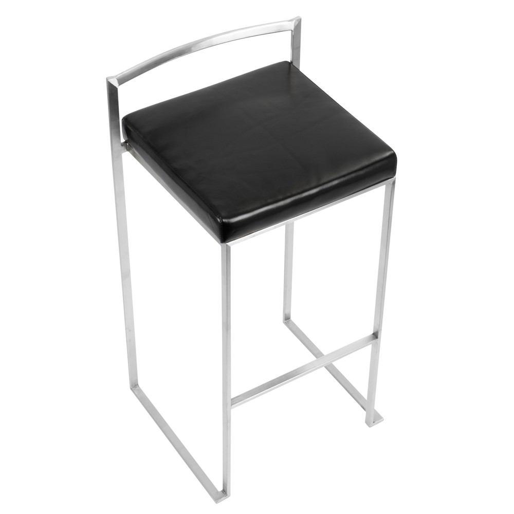 LumiSource Fuji Stacker Bar Stool Set of 2