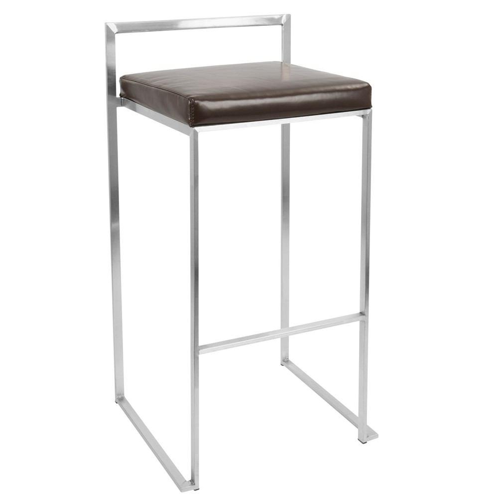 LumiSource Fuji Stacker Bar Stool Set of 2