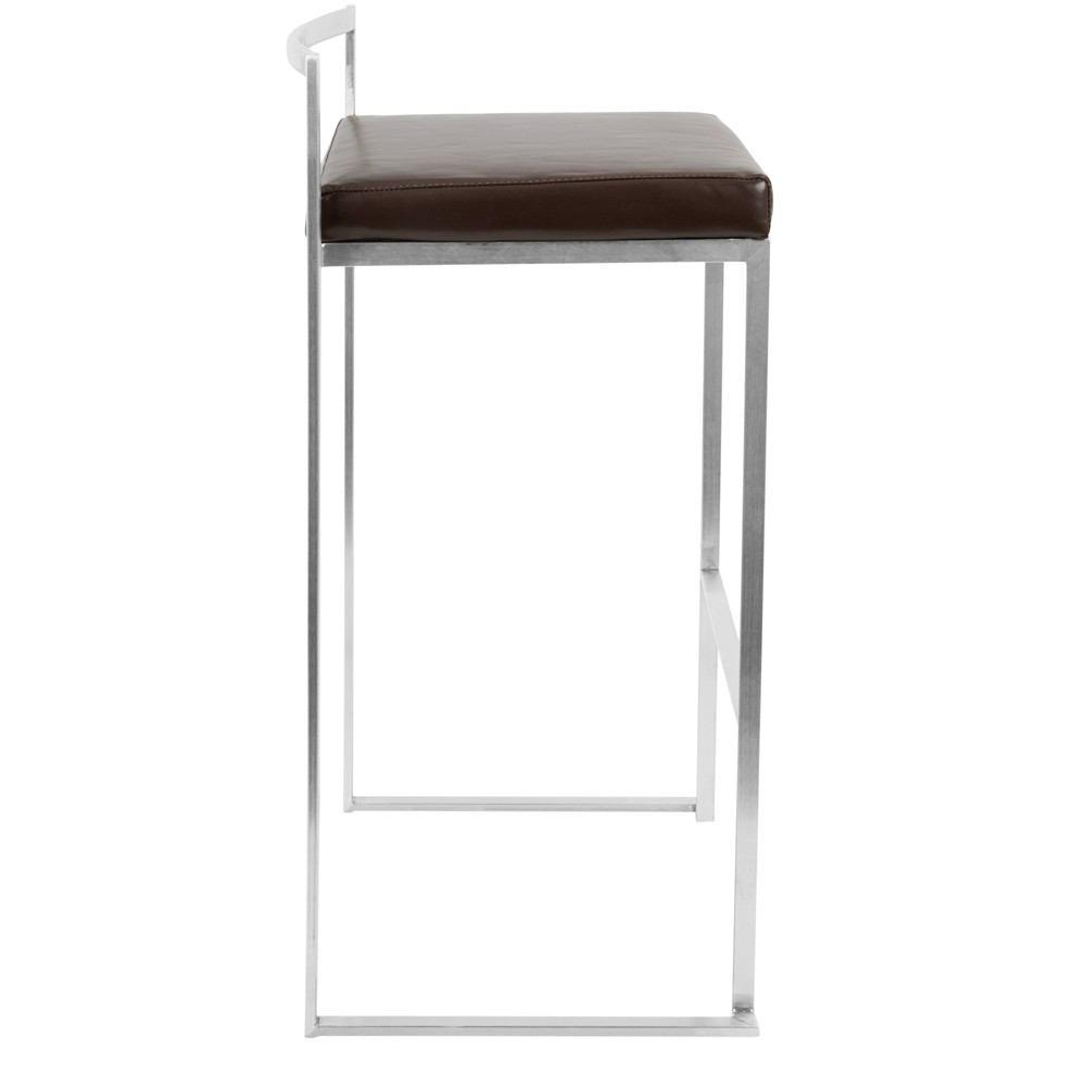 LumiSource Fuji Stacker Bar Stool Set of 2