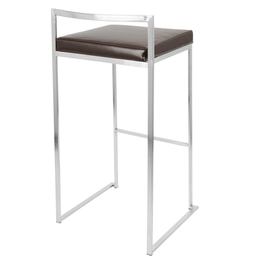 LumiSource Fuji Stacker Bar Stool Set of 2