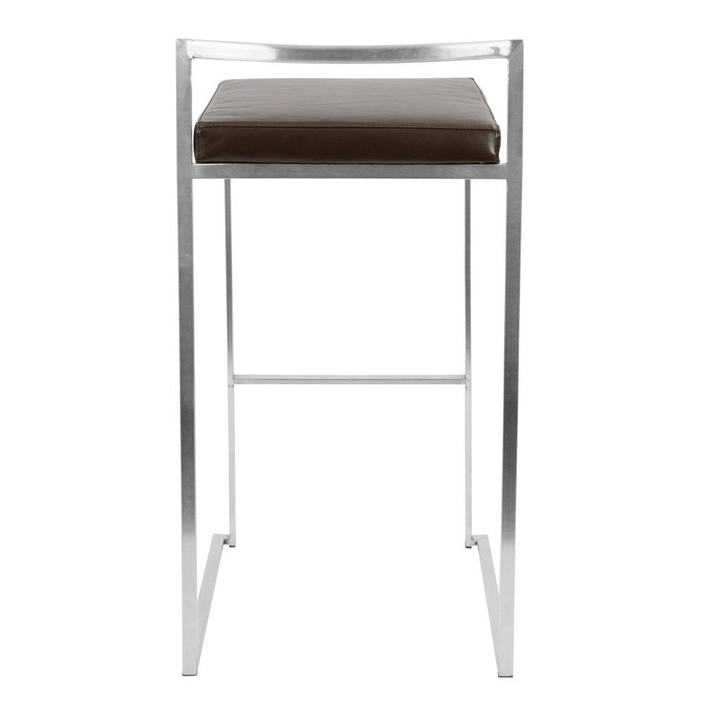 LumiSource Fuji Stacker Bar Stool Set of 2