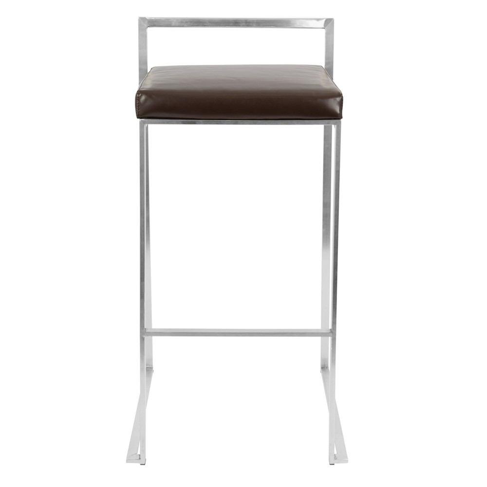 LumiSource Fuji Stacker Bar Stool Set of 2