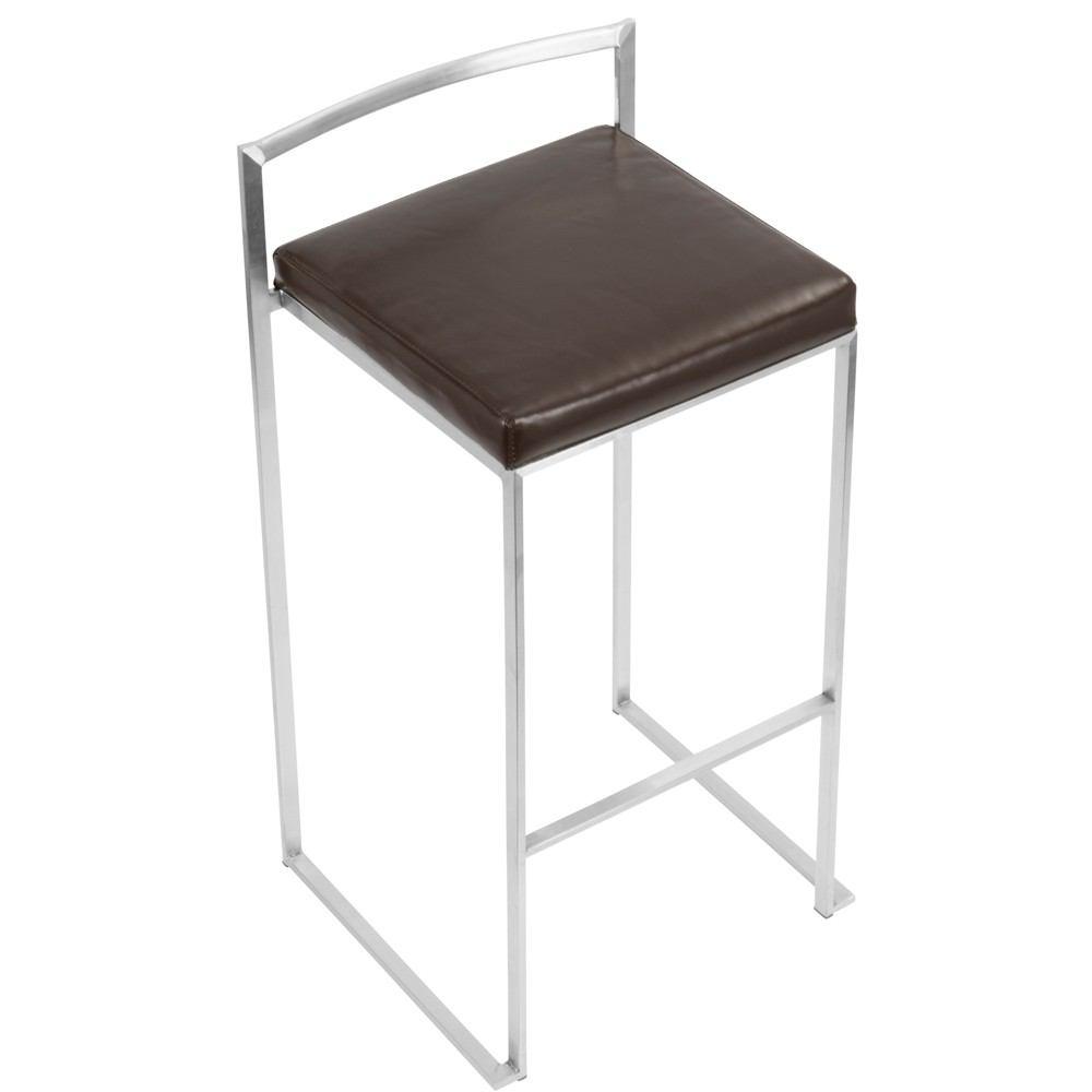 LumiSource Fuji Stacker Bar Stool Set of 2