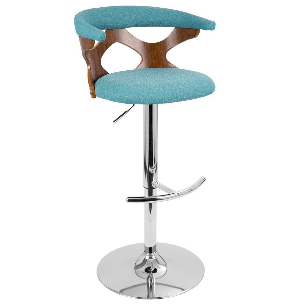 LumiSource Gardenia Height Adjustable Barstool with Swivel