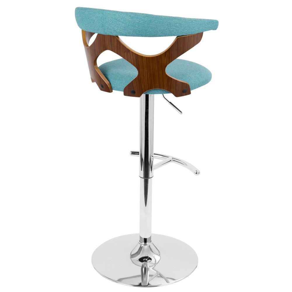 LumiSource Gardenia Height Adjustable Barstool with Swivel