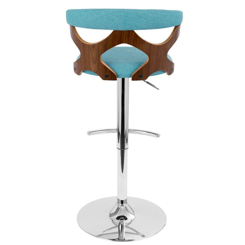 LumiSource Gardenia Height Adjustable Barstool with Swivel