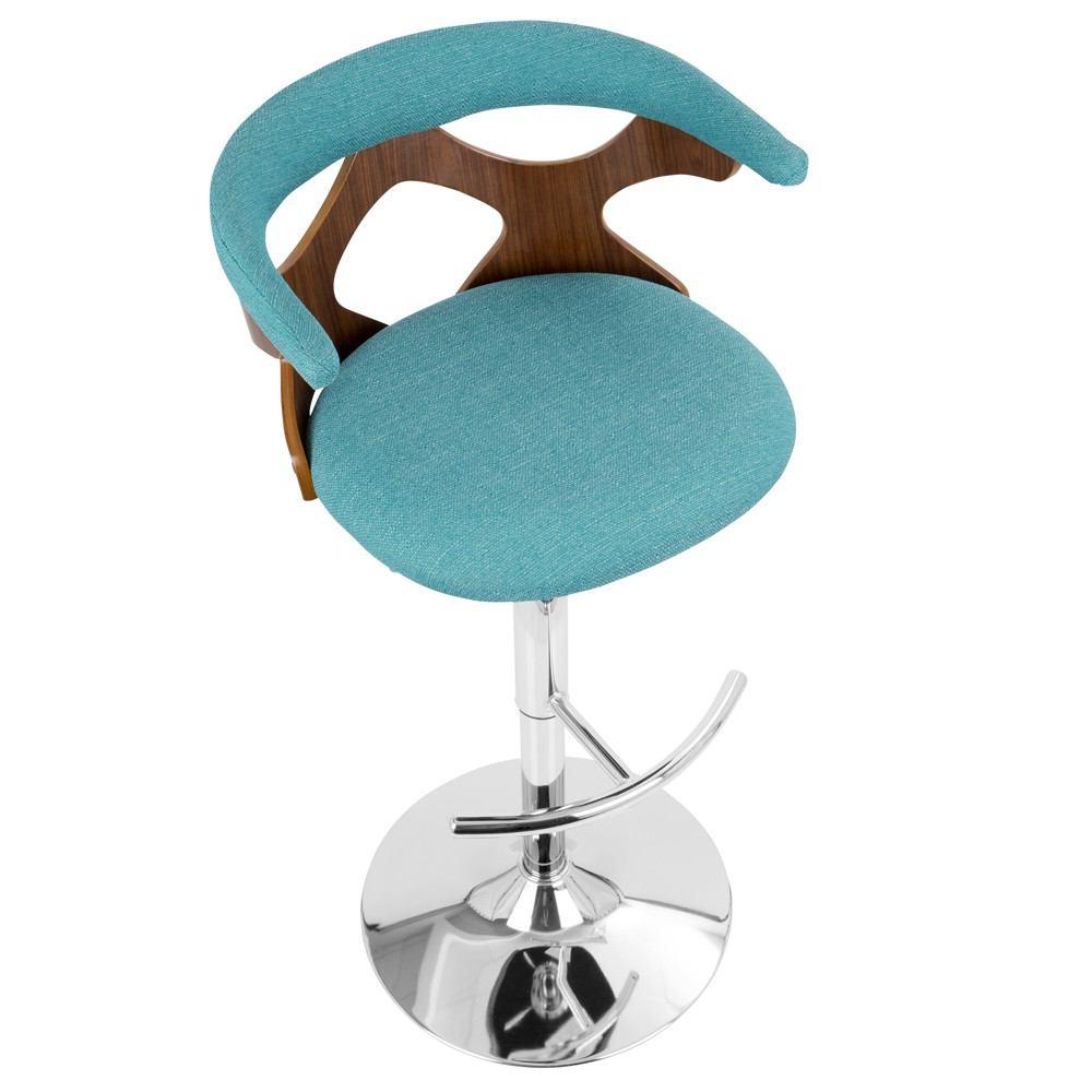 LumiSource Gardenia Height Adjustable Barstool with Swivel