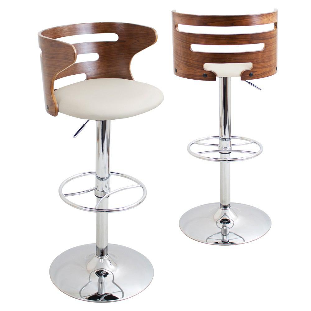 LumiSource Cosi Height Adjustable Barstool with Swivel