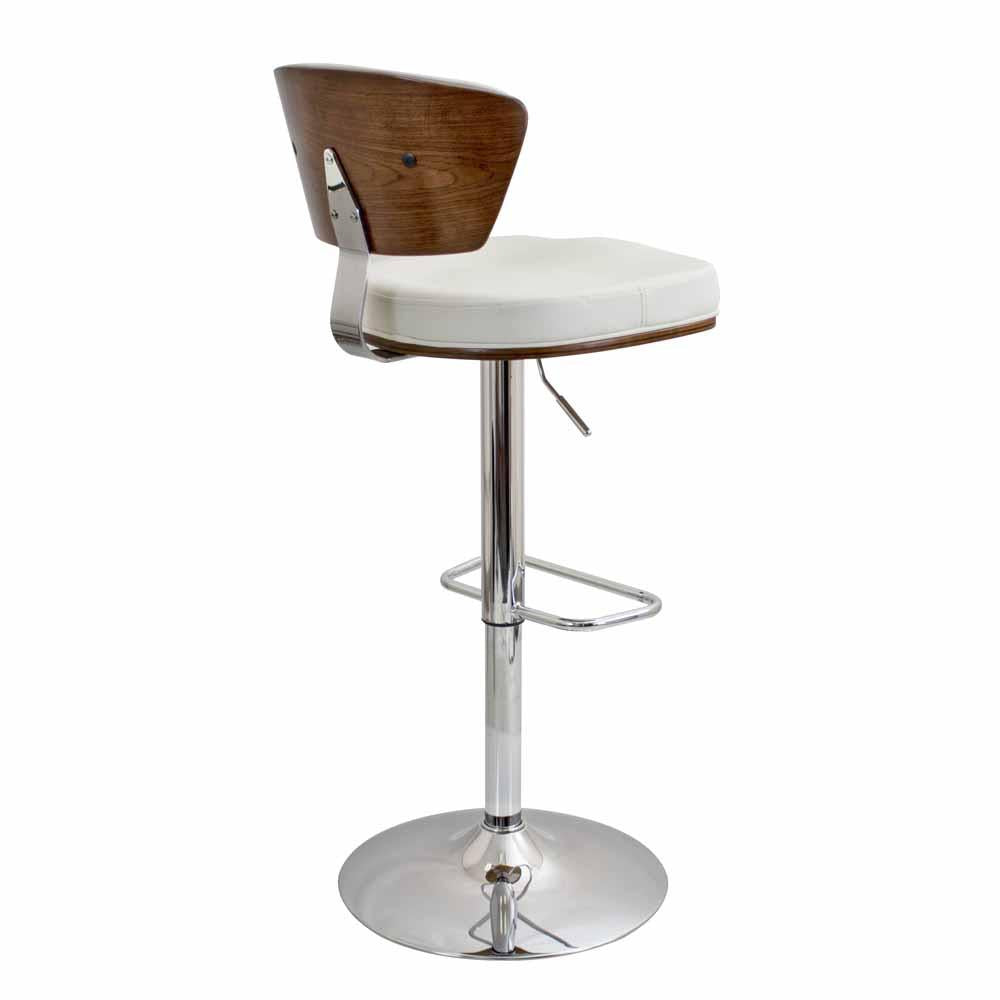 LumiSource Ravinia Height Adjustable Barstool with Swivel
