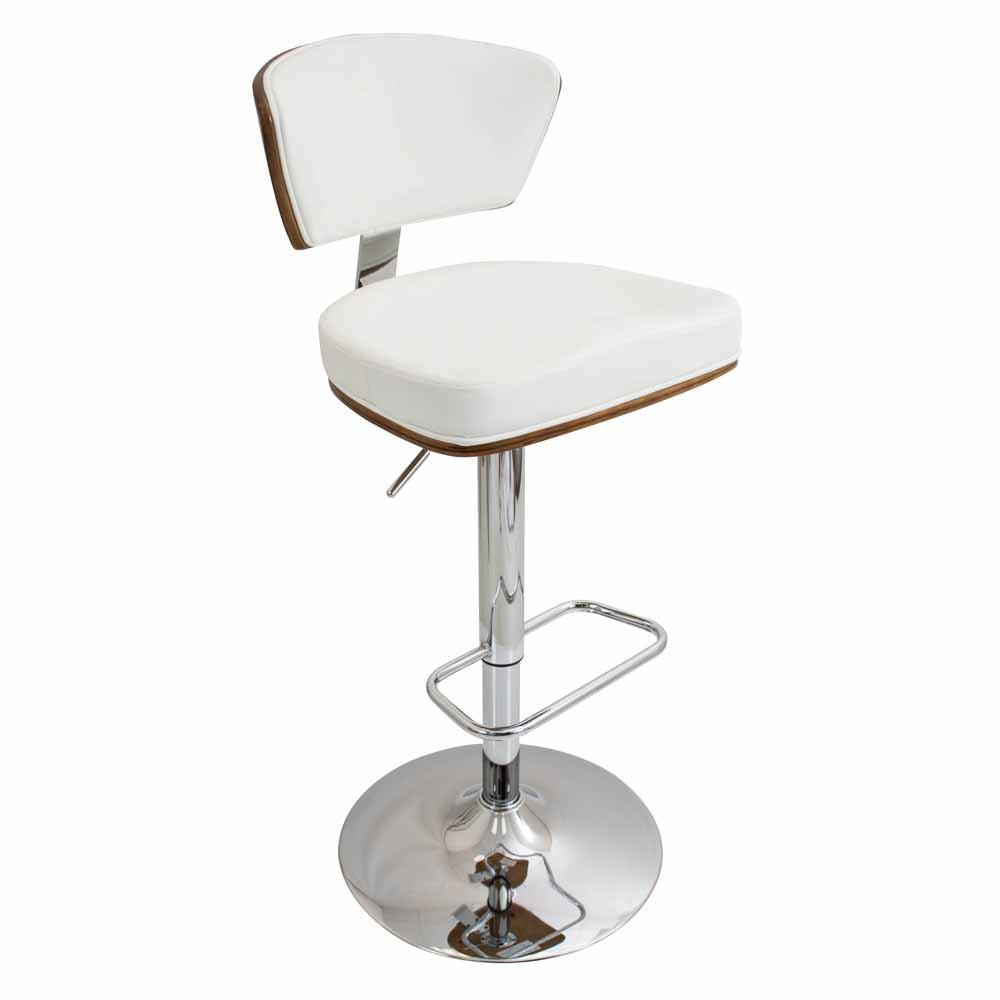 LumiSource Ravinia Height Adjustable Barstool with Swivel