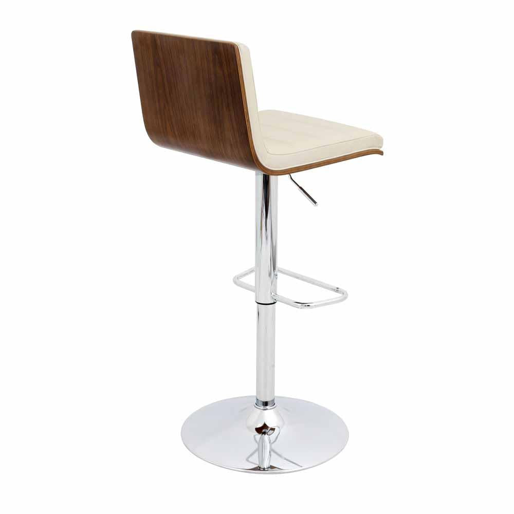 LumiSource Vasari Height Adjustable Barstool with Swivel