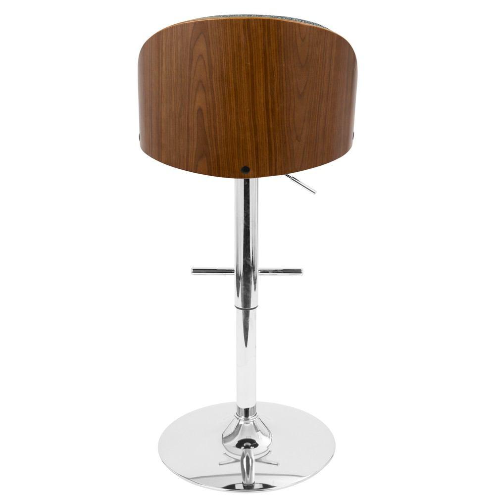 LumiSource Luna Height Adjustable Barstool with Swivel