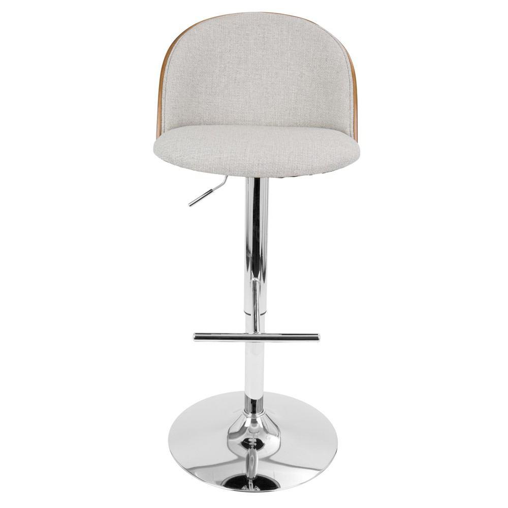 LumiSource Luna Height Adjustable Barstool with Swivel