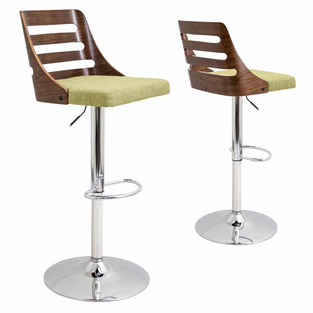 LumiSource Trevi Height Adjustable Barstool with Swivel