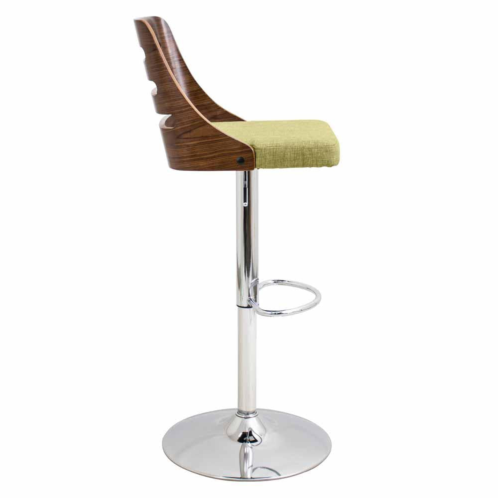 LumiSource Trevi Height Adjustable Barstool with Swivel