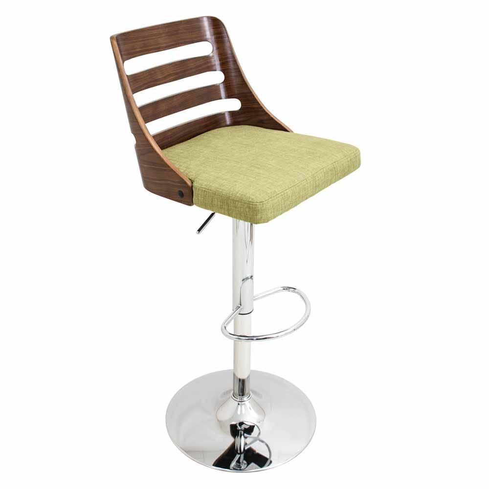 LumiSource Trevi Height Adjustable Barstool with Swivel