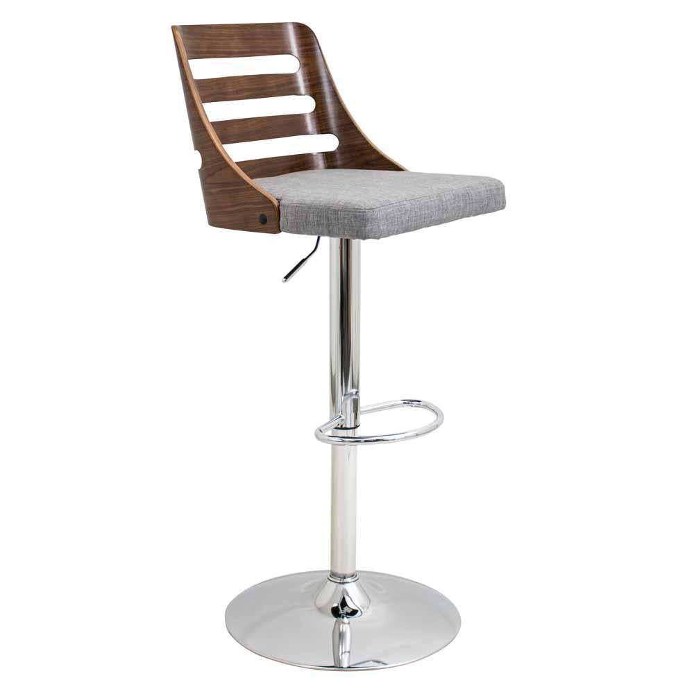 LumiSource Trevi Height Adjustable Barstool with Swivel