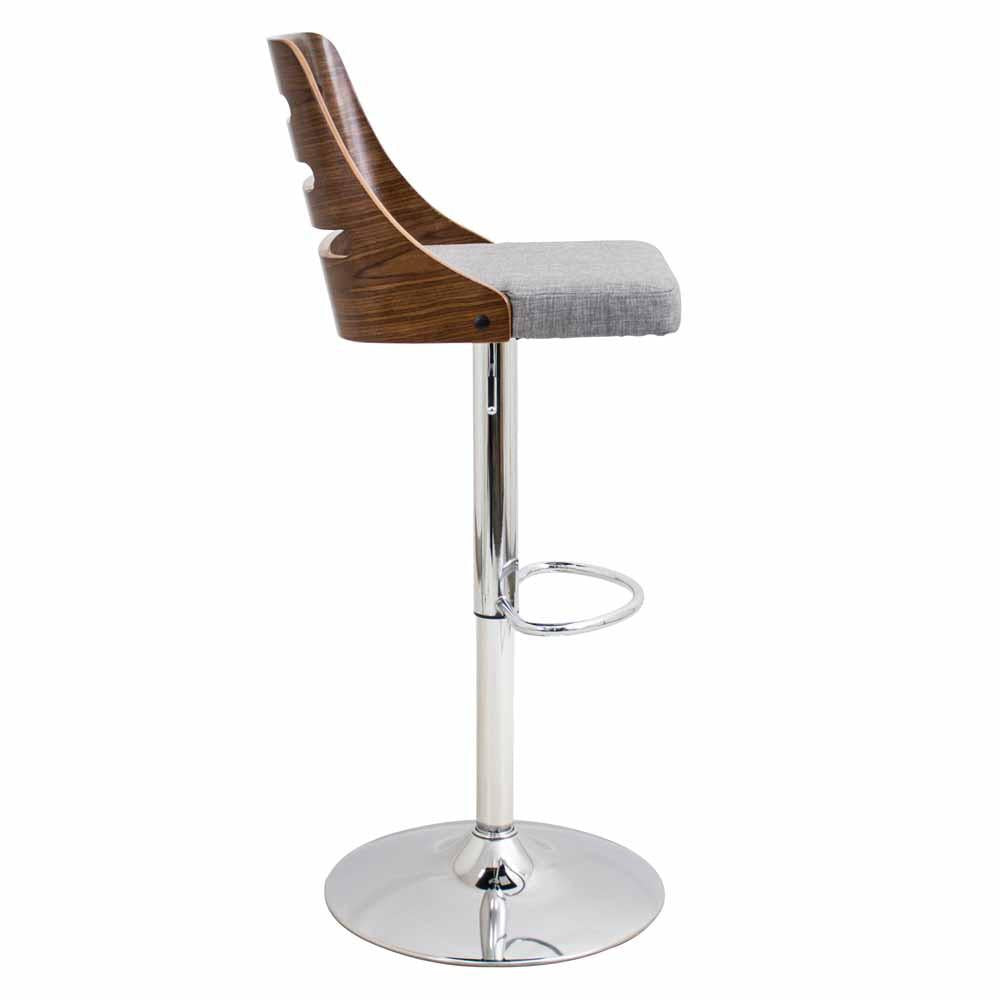 LumiSource Trevi Height Adjustable Barstool with Swivel
