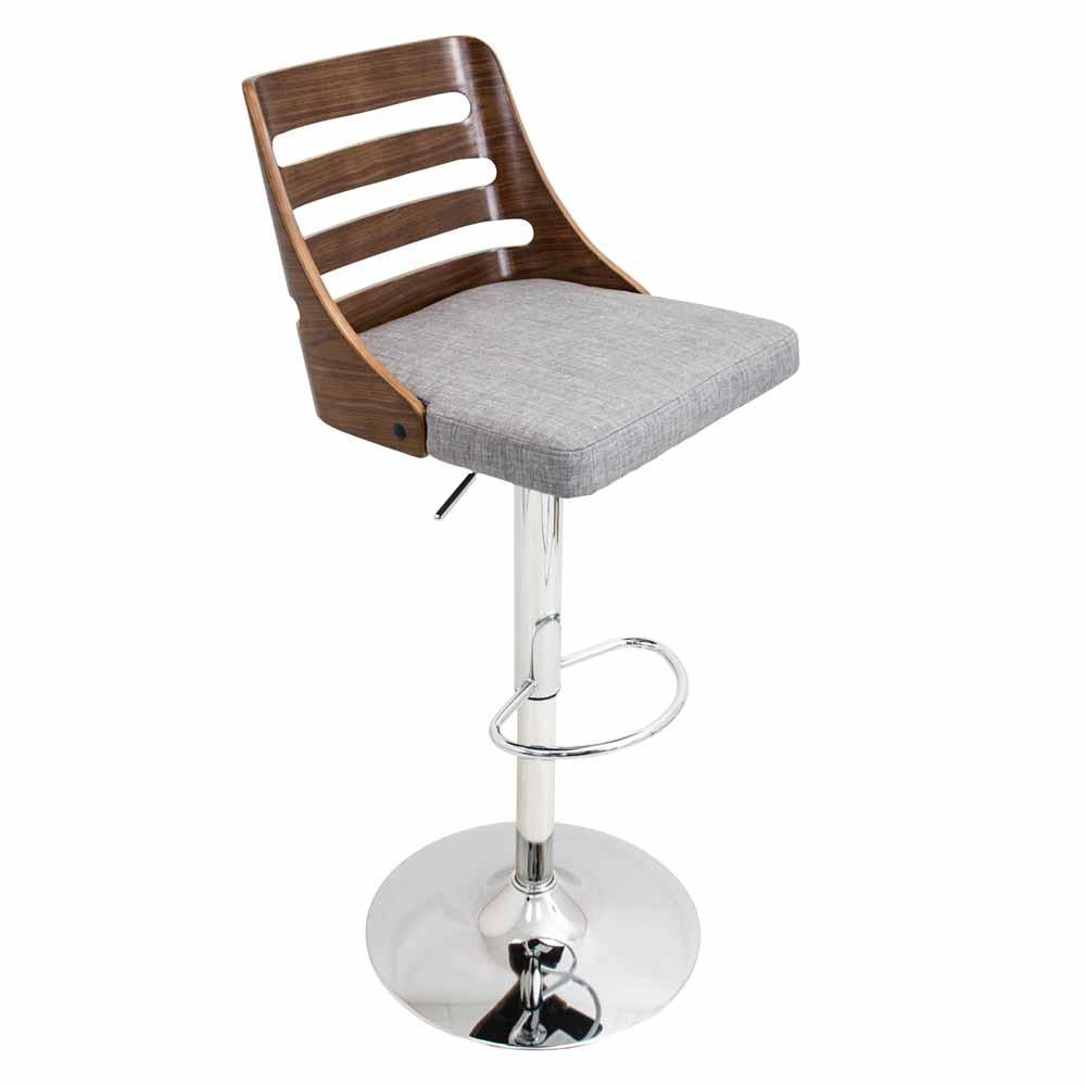 LumiSource Trevi Height Adjustable Barstool with Swivel