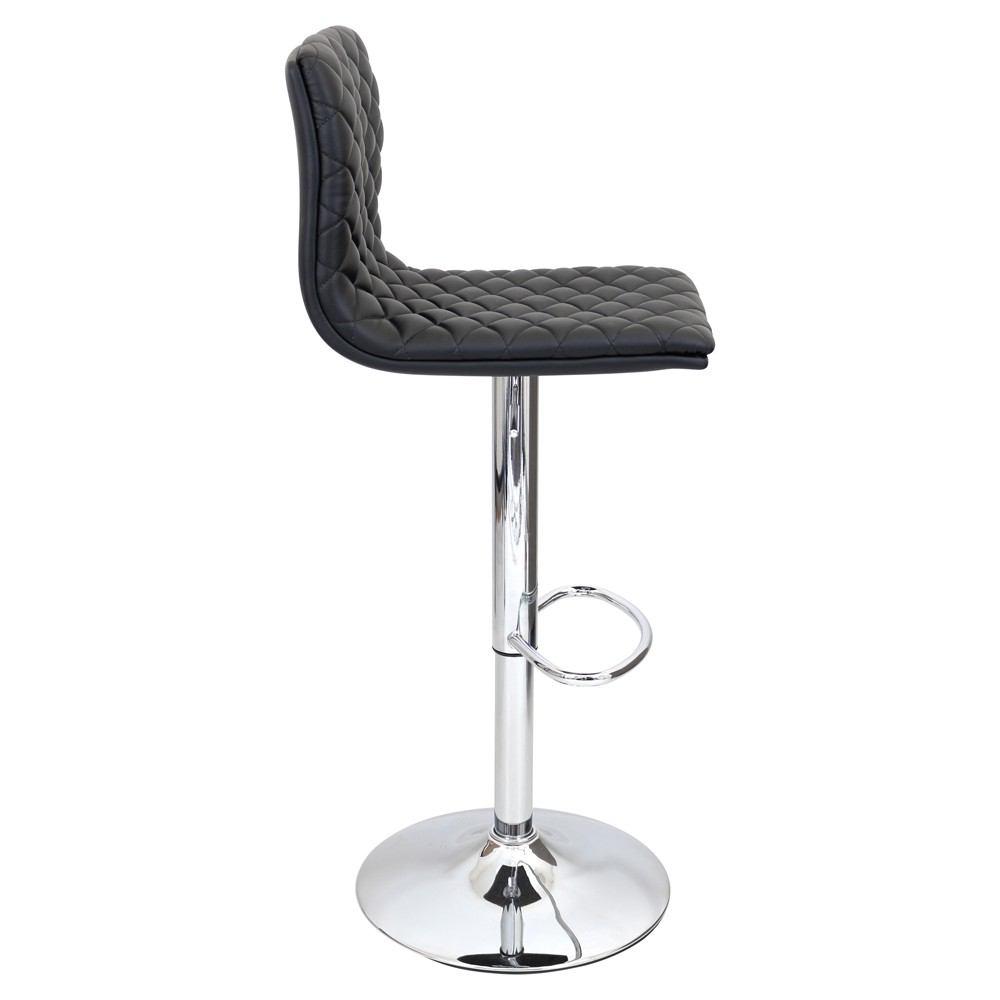 LumiSource Caviar Height Adjustable Barstool with Swivel