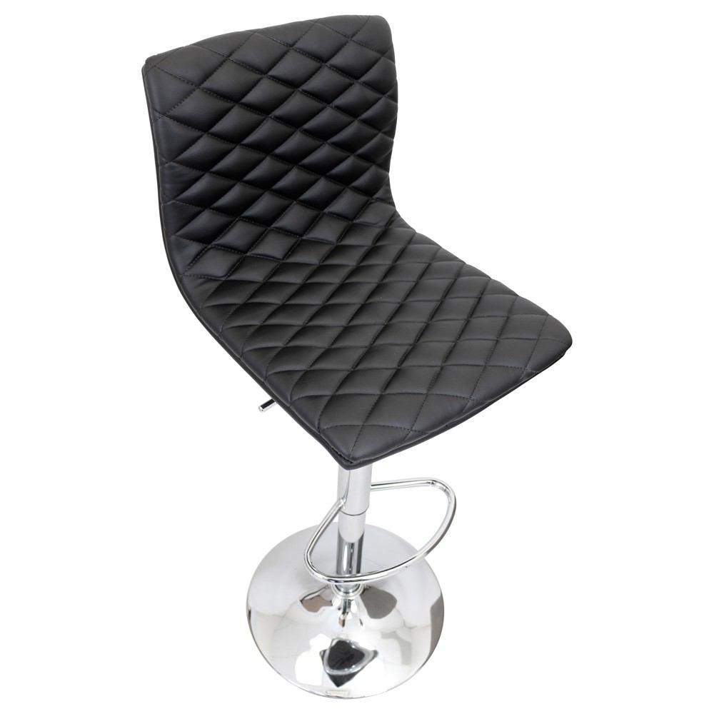 LumiSource Caviar Height Adjustable Barstool with Swivel