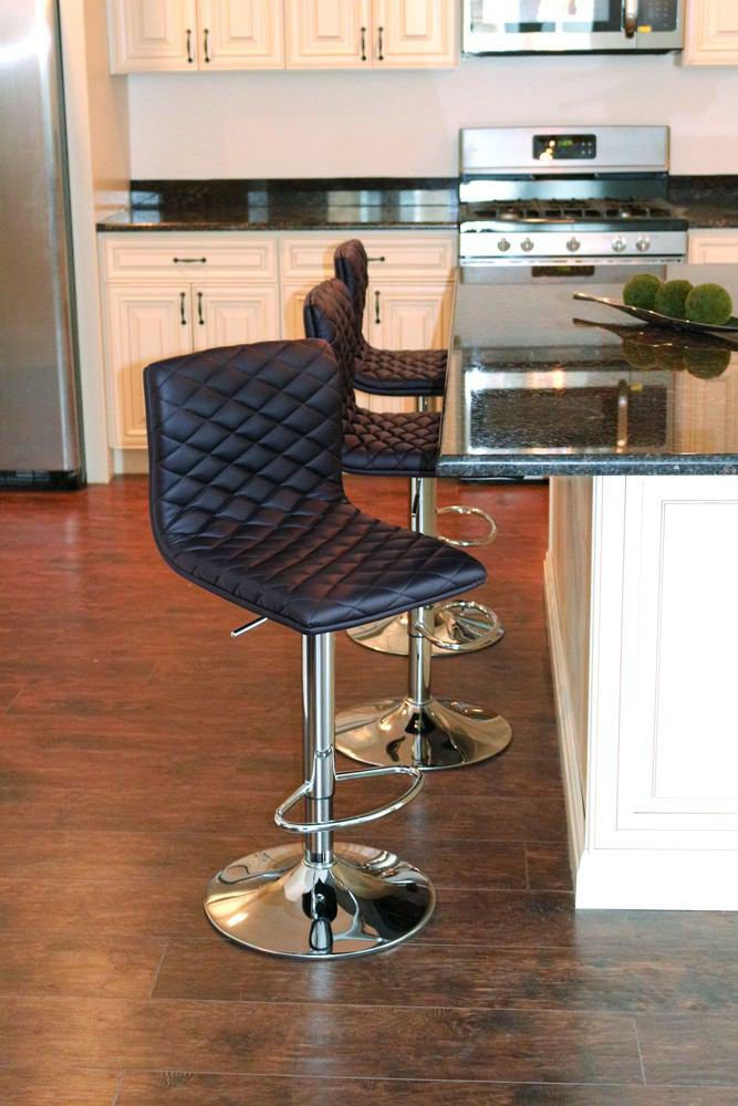 LumiSource Caviar Height Adjustable Barstool with Swivel