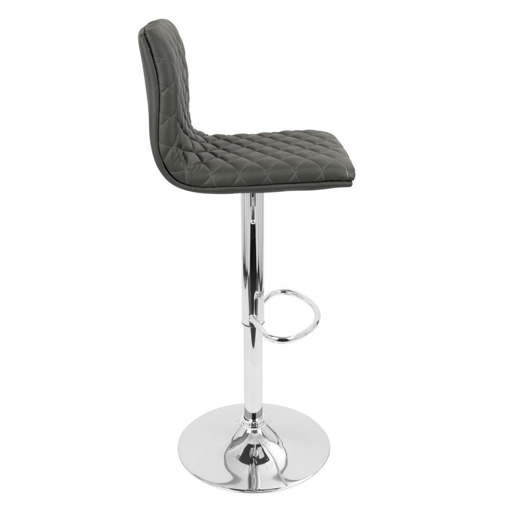 LumiSource Caviar Height Adjustable Barstool with Swivel