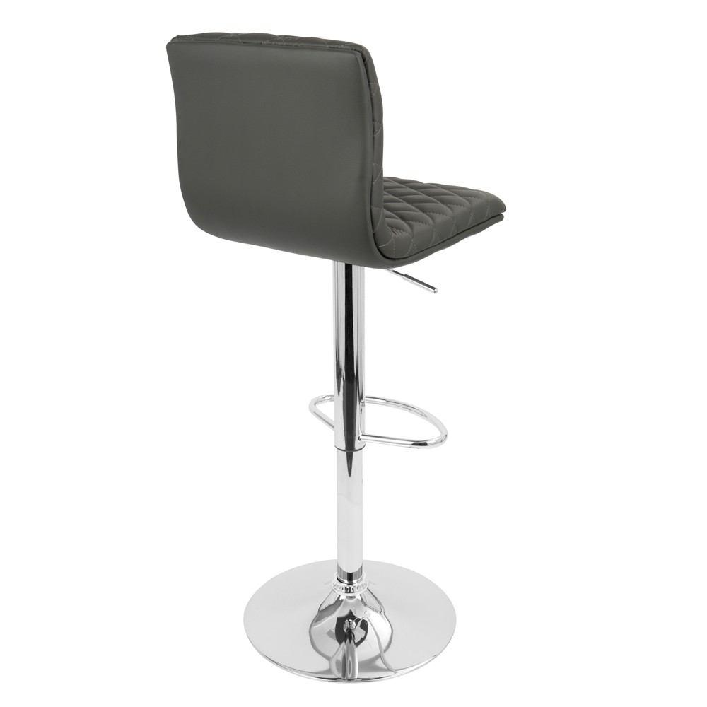 LumiSource Caviar Height Adjustable Barstool with Swivel