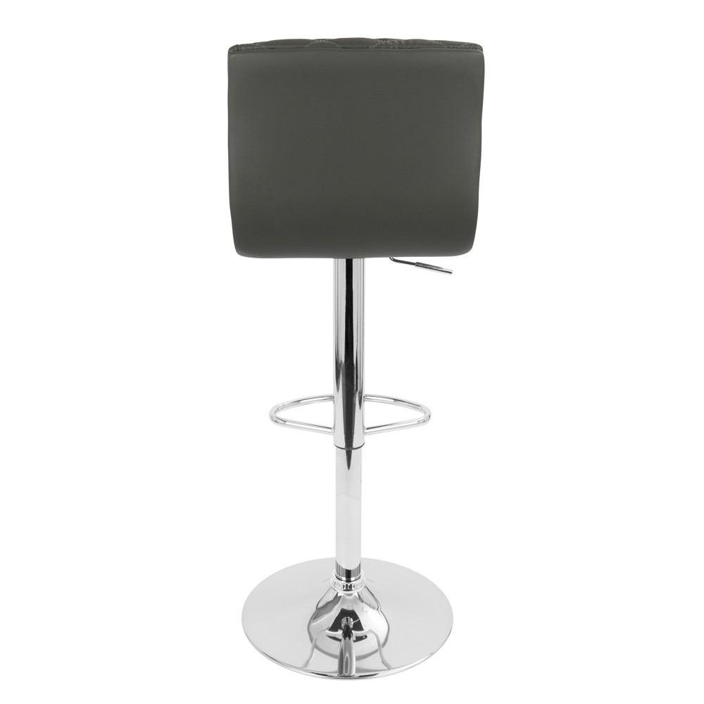 LumiSource Caviar Height Adjustable Barstool with Swivel