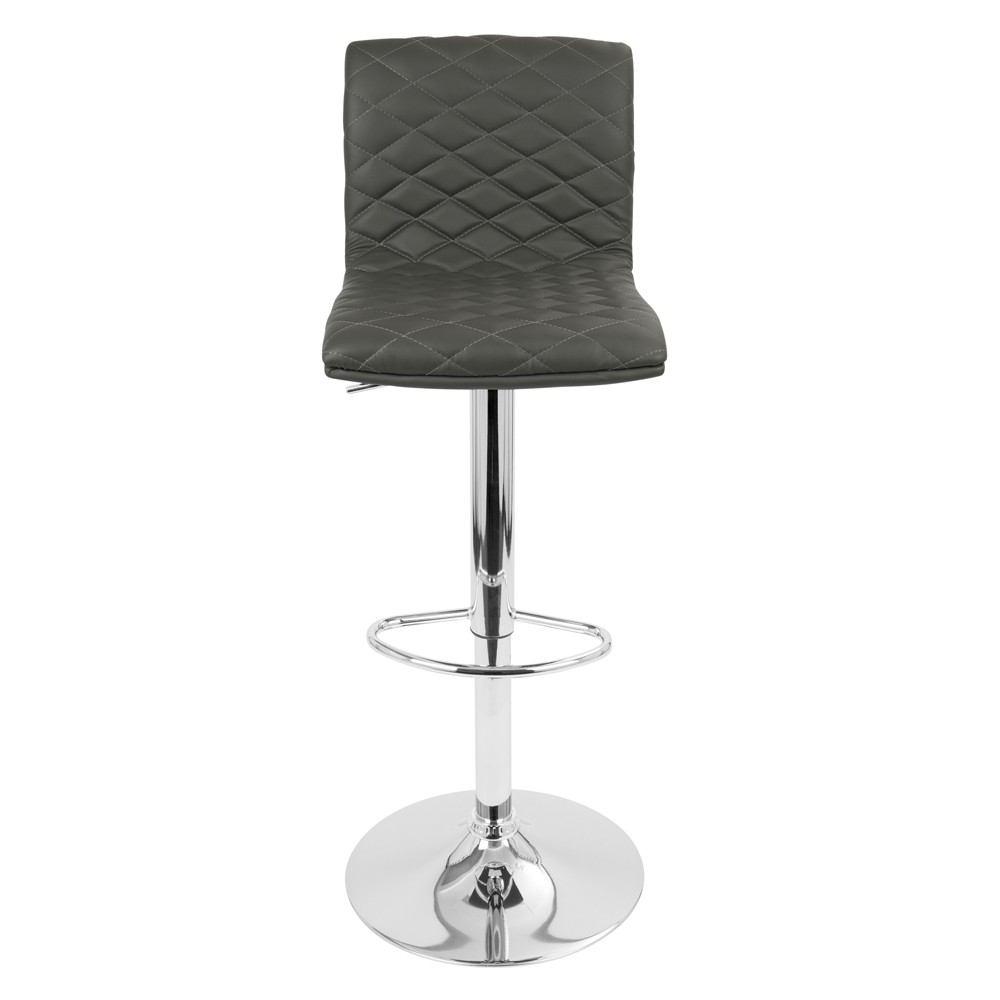 LumiSource Caviar Height Adjustable Barstool with Swivel