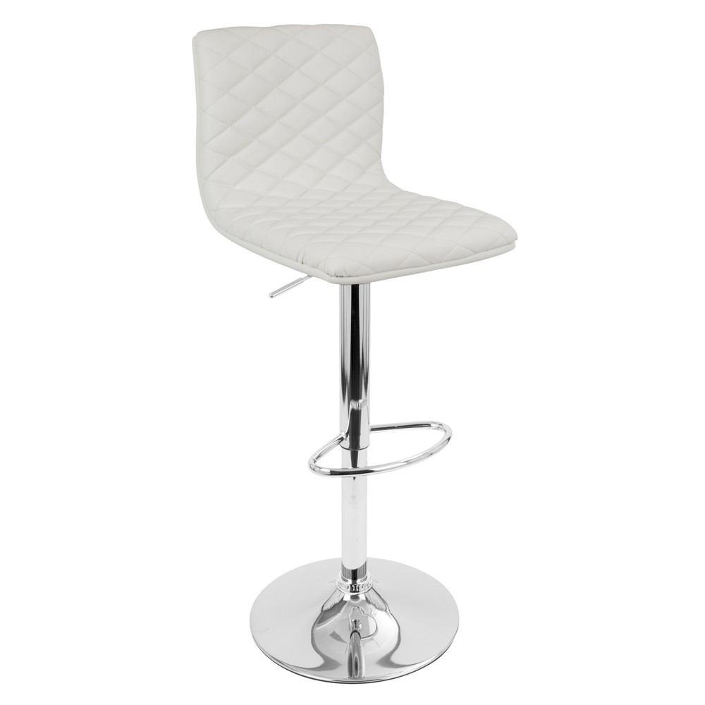 LumiSource Caviar Height Adjustable Barstool with Swivel