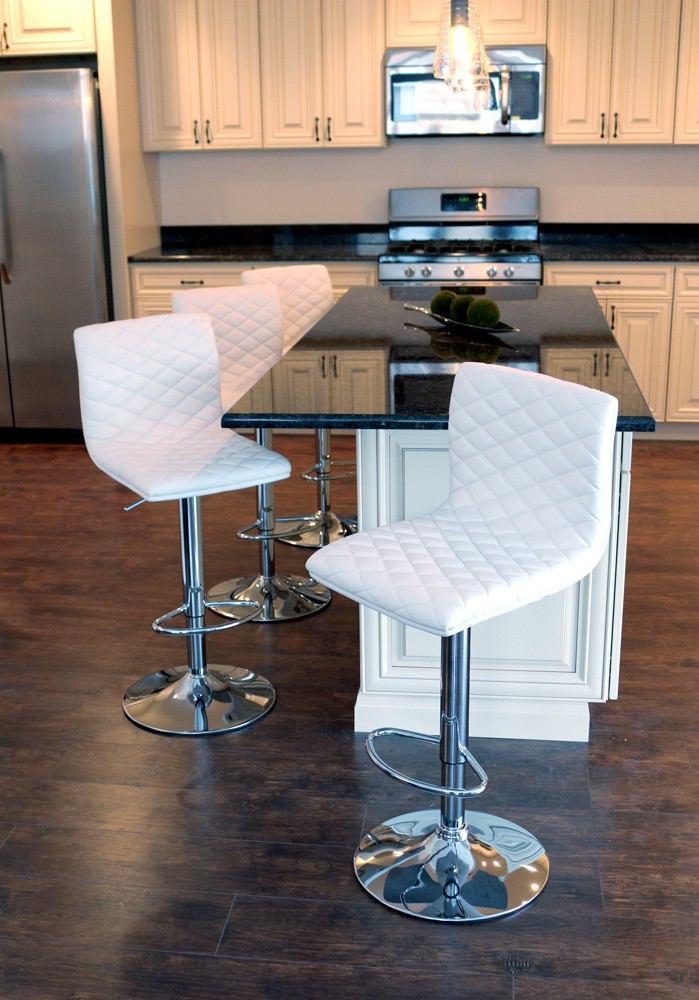 LumiSource Caviar Height Adjustable Barstool with Swivel
