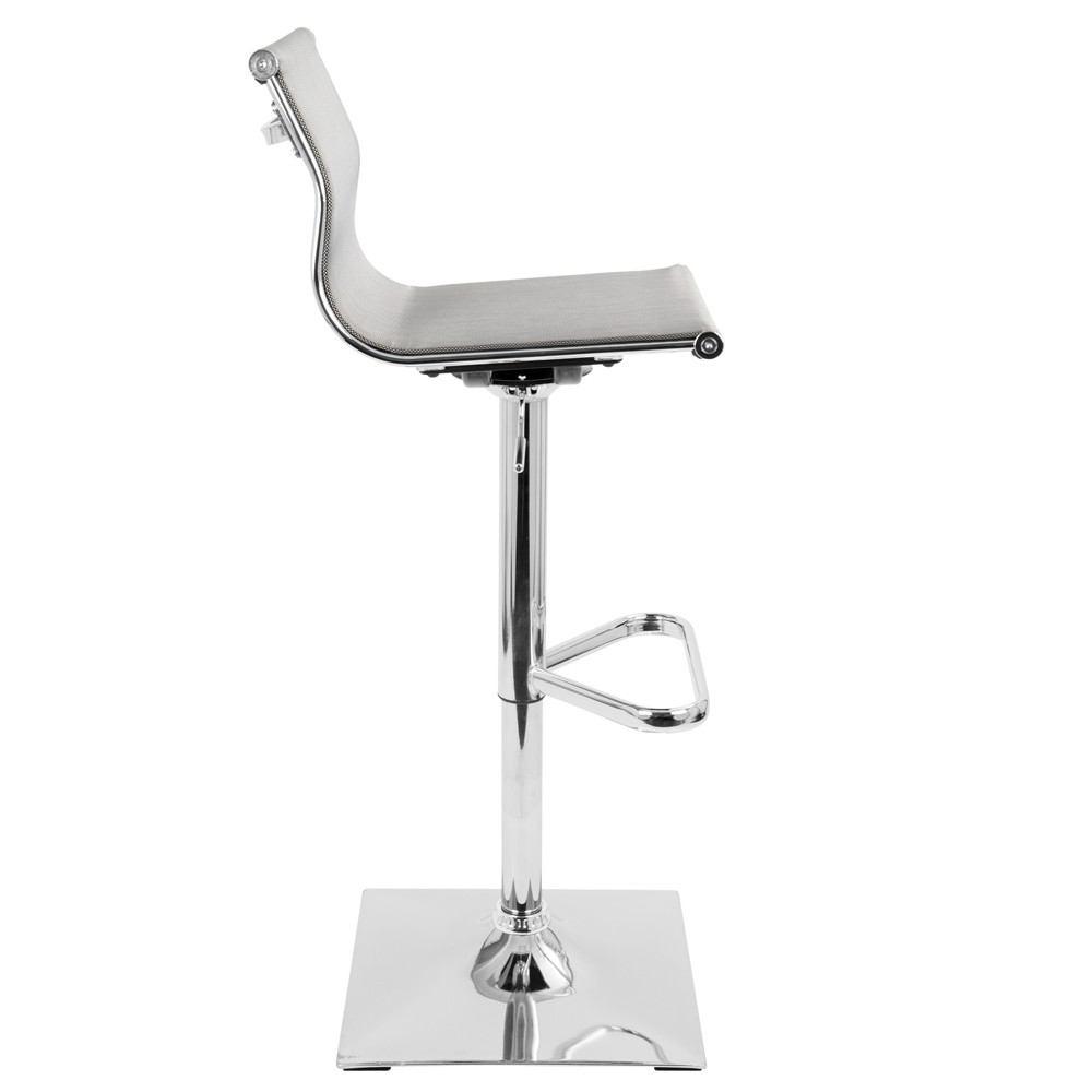 LumiSource Mirage Height Adjustable Barstool with Swivel