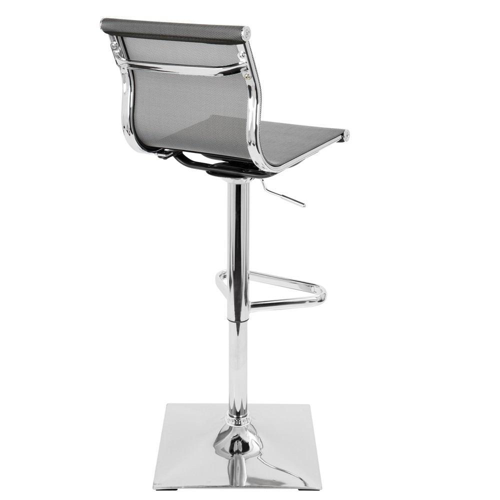 LumiSource Mirage Height Adjustable Barstool with Swivel
