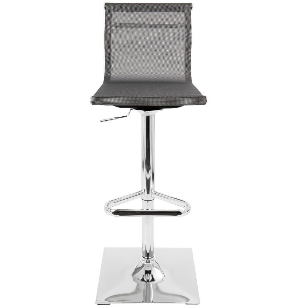 LumiSource Mirage Height Adjustable Barstool with Swivel