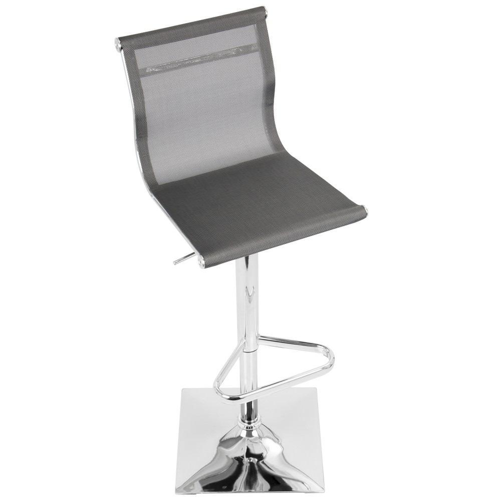 LumiSource Mirage Height Adjustable Barstool with Swivel