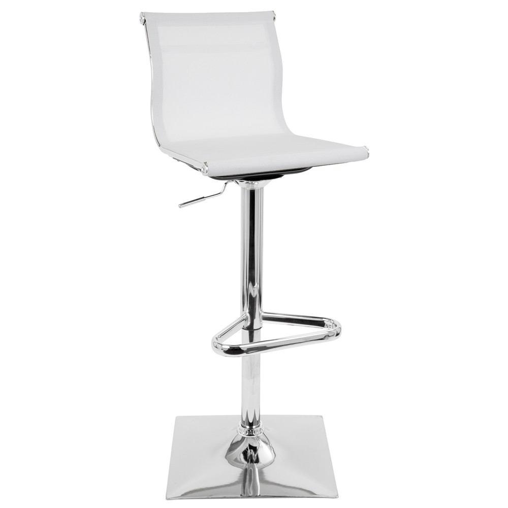 LumiSource Mirage Height Adjustable Barstool with Swivel