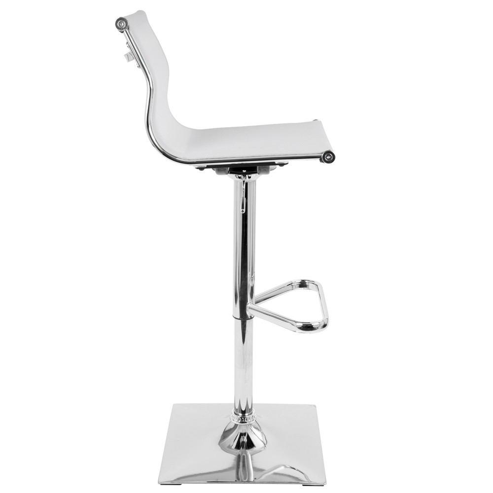 LumiSource Mirage Height Adjustable Barstool with Swivel
